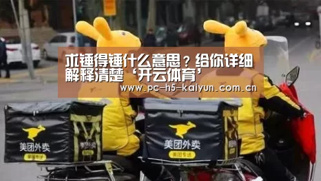 求锤得锤什么意思?给你详细解释清楚‘开云体育’(图3) 开云体育
